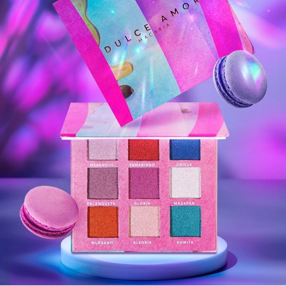 Macaria Palette Eyeshadow Dulce Amor Makeup Palette With 9 Colors